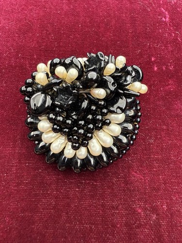 Madeleine Riviere Brooch Lampwork French Art Glass Louis Rousselet Beads 1940s - Picture 2 of 16