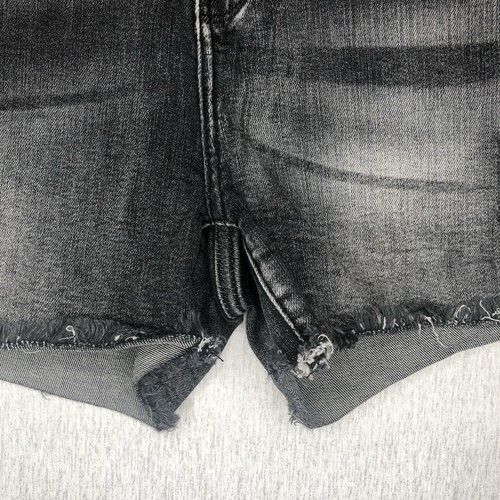 Judy Blue Jeansshorts XL anthrazit Waschung mittelhoher Bund Cutoff distressed Taschen - Bild 5 von 12