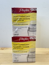 Playtex Baby 4oz Bottles, 100 Liners Bottle Nursery Lot Of 2