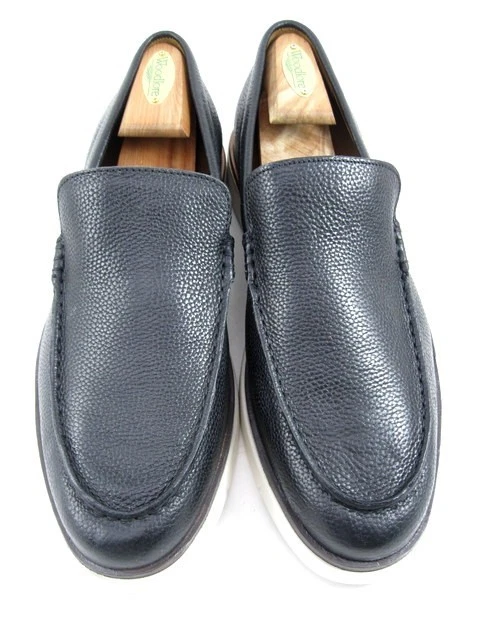 Allen Edmonds Keene Loafers Suede Leather Slip on Black Size 10D s-l400.jpg main image 3