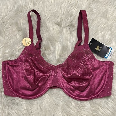 Wacoal 34DDD Bra Carnevale Pink Back Appeal 855303 Underwire Back Close NEW $72
