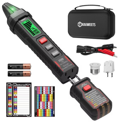 Circuit Breaker Finder with LCD Display, GFCI Outlet Tester Circuit Tracer Tool