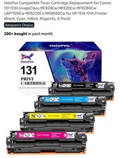 4PK Toner Compatible With Canon 131 Cartridge 131H imageClass MF8280Cw MF628Cw