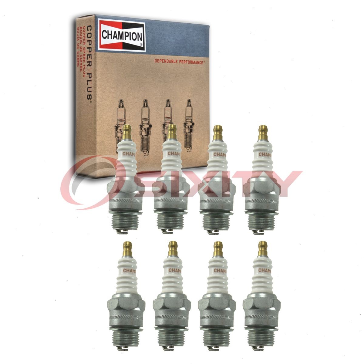 8 pc Champion Industrial Spark Plugs for 1933 Hudson Pacemaker Major 4.2L L8 hr