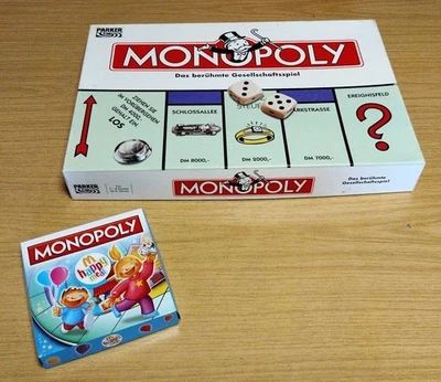 Gesellschaftsspiel: Monopoly, DM- Ausgabe aus den 90er Jahren. Plus Beigabe. - Bild 1 von 4
