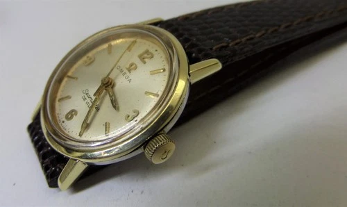 Vintage Omega Seamaster De Ville Ladies Watch Running 14k Case