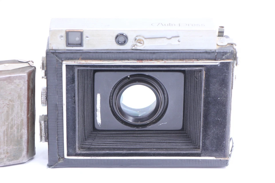 Minolta Cámara de Prensa Automática Promar 105mm Lente Raro Martz MAC Película Rollo Soporte 6x6 Foto 4 de 4