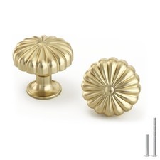 Goldenwarm 10 Pack Gold Cabinet Knobs Dresser Knob for Drawer Hardware Handle...
