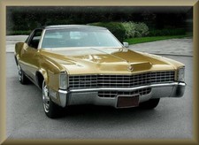 1968 Cadillac Eldorado Coupe 1 Gold Toolbox - Refrigerator Magnet 42 Mil 1968 Cadillac Eldorado Coupe 1 Gold Toolbox - Refrigerator Magnet 42 Mil