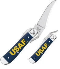 Case XX U.S Air Force RussLock Folding Knife 2.7" Stainless Blade Synthetic