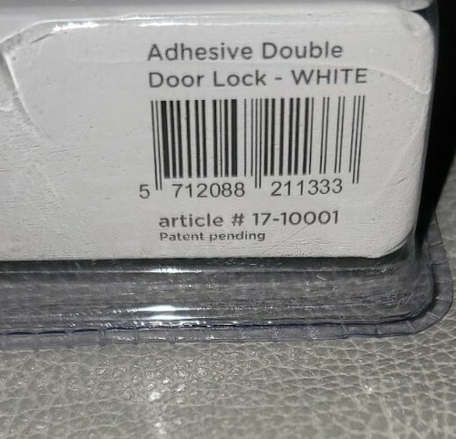 Qdos Adhesive Double Door Dual Lock W/ Storage Post Childproof SecureHold Design - Picture 8 of 12