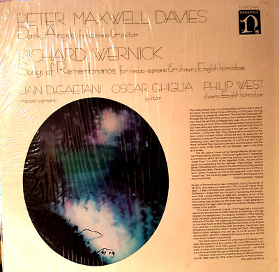 Peter Maxwell Davies - Dark Angels; RichardWernick   Songs for Remembrance. LP