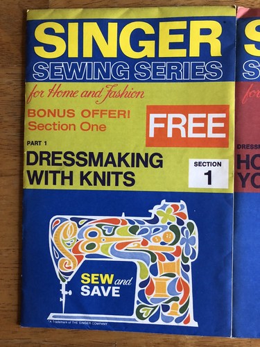 Lot of 3 Vintage 1972 Singer Sewing Series for Home and Fashion, Section 1 4 & 9 - Picture 2 of 7