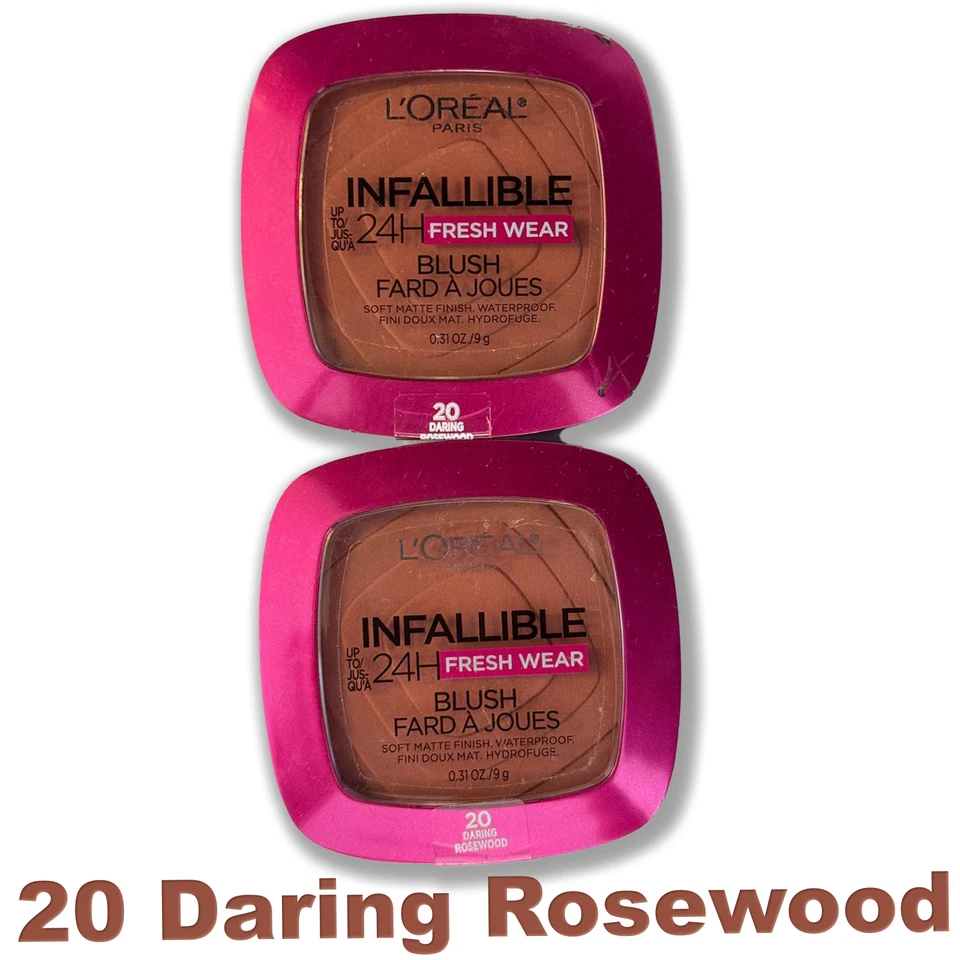 2-Pk L'Oreal Infallible Blush in 05 Coral, 15 Berry, or 20 Rosewood. Your choice - Image 4 of 4