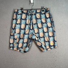 Tommy Bahama Relax Mens Pineapple Print Swim Trunks Medium Drawstring