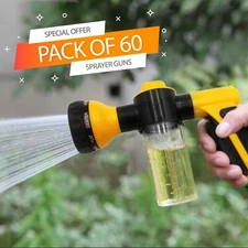 Foam Sprayer Gun, Pressure Nozzle for Car Wash, Watering, Pet Shower 8 patterns