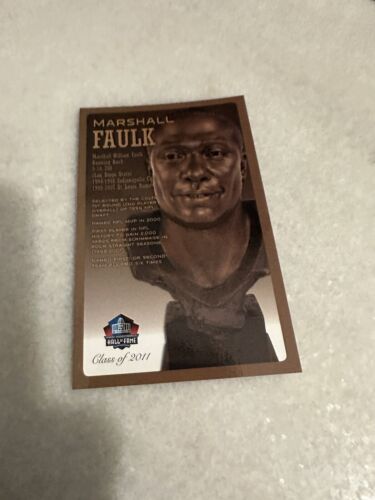 Marshall Faulk, HOF Postkarte, Auto, Autogramm, selten/150, Colts, Rams  - Bild 1 von 2