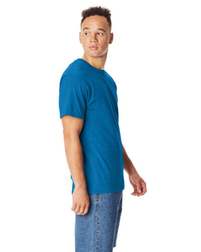 Hanes 5180 Men's Cotton Crew Neck Short Sleeve Plain Blank Beefy-T T-Shirt - Picture 50 of 70