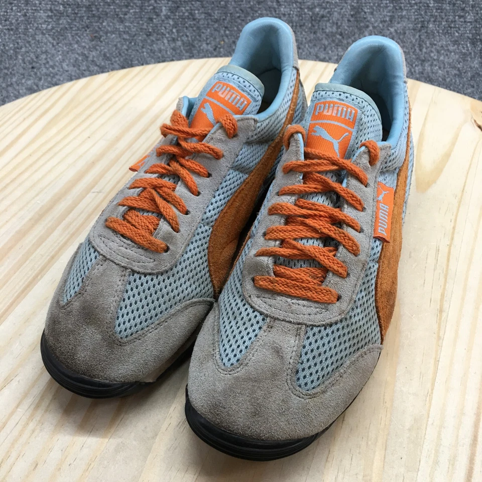 Puma туфли женщин 7 повседневные кроссовки многоцветный замши шнурует вверх низкий верхний круглый носок - Изображение 3 из 4