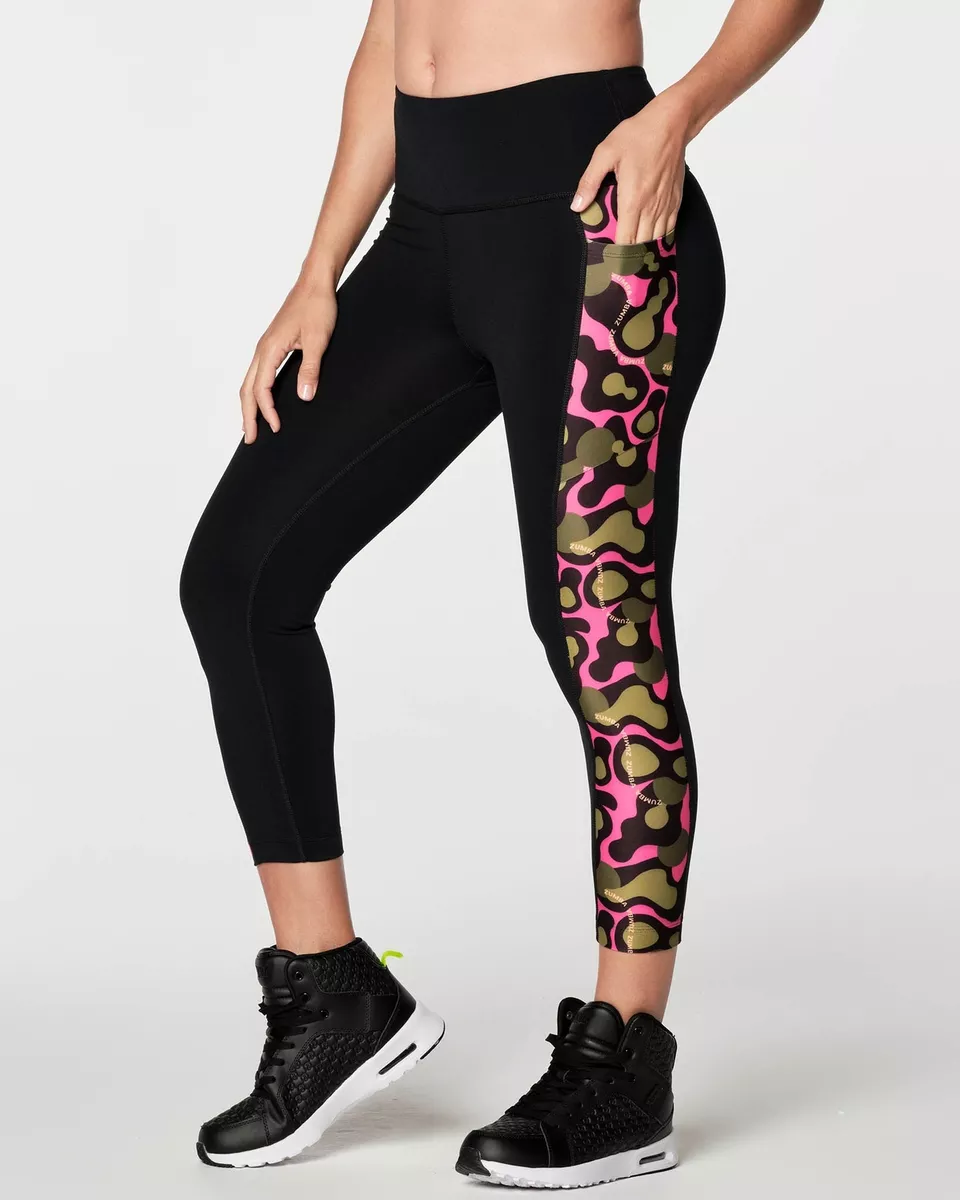 Zumba Wild Crop Leggings Bold Black Z1B000299