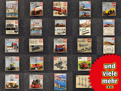 Lego Anleitung - Eisenbahn Trains - OBA Legoland 12v 4,5v 9v Bauanleitung
