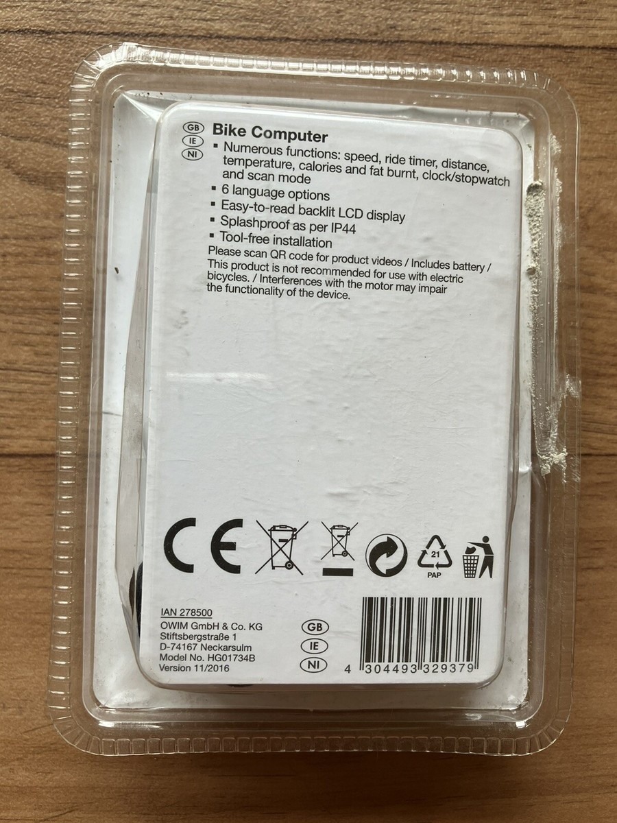 Crivit Bike Computer new in packet | eBay