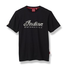 Indian Motorcycle Men's Script Logo T-Shirt, Black | 2861933