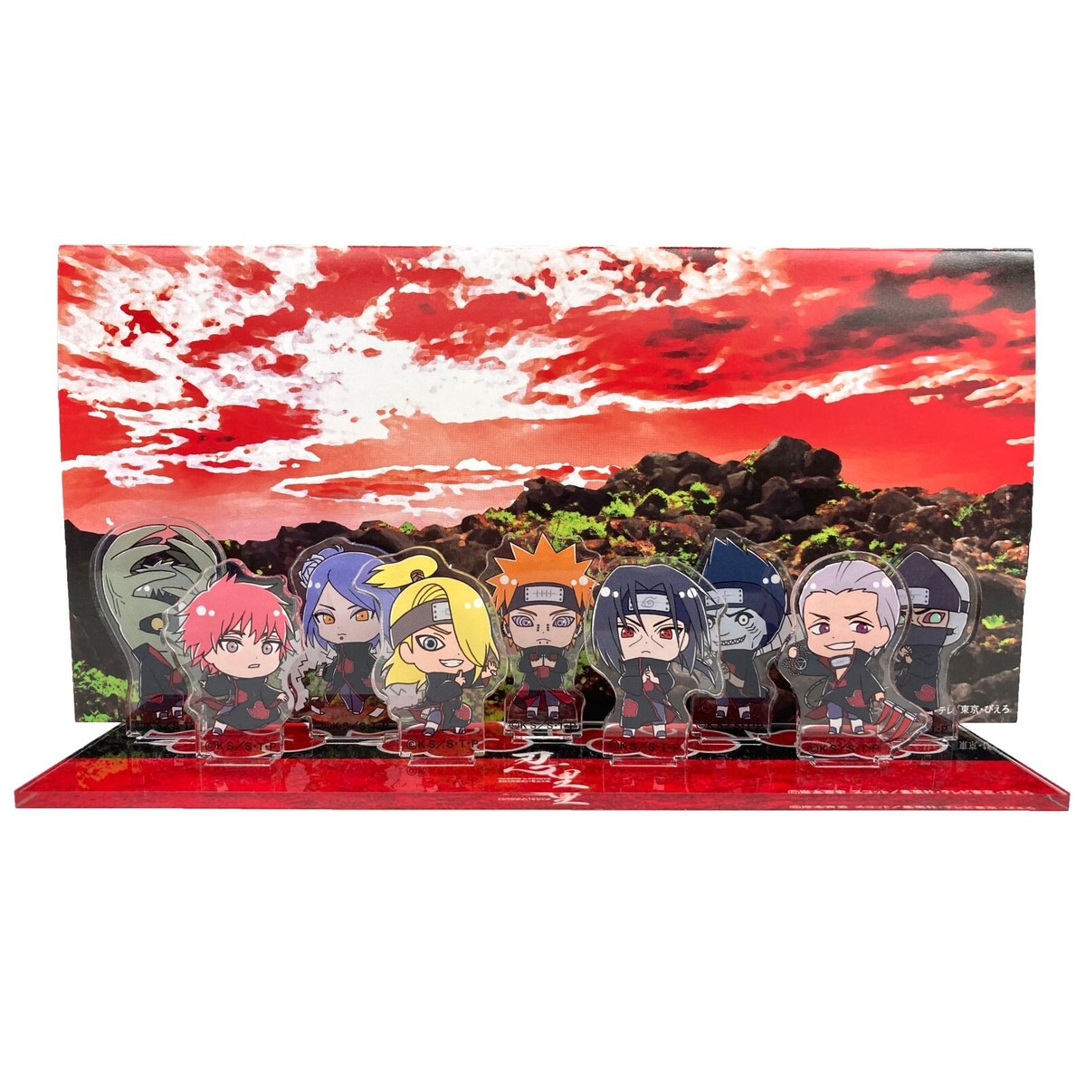 Naruto Akatsuki Acrylic Diorama Figure Theme Park Souvenir Japan