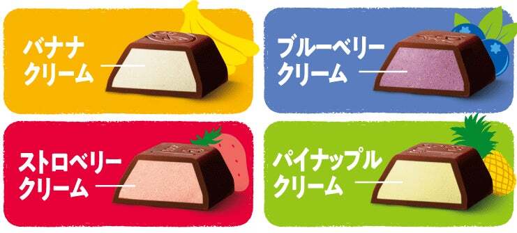 Fujiya, Look A la Mode, Chocolate, 4 Kinds Assort, 12pc in 1