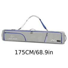 Caracaleap Ski/Snowboard Padded Travel Bag 175cm, Gray