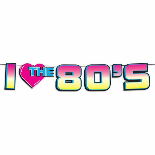 80'S RETRO RAVE & CASSETTE THEME DECORATIONS - PARTYWARE COMPLETE SELECTION - Picture 3 of 13