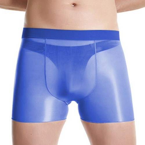Hombres Ropa Interior Brillante Aceite Pantalones Cortos Brillantes Ver A Través Calzoncillos Boxer Elásticos Calzoncillos Calzoncillos Calzoncillos - Imagen 11 de 19