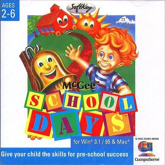 McGee SCHOOL DAYS (Ages 2-6) (CD, 1996) for Win/Mac - NEW CD in SLEEVE - Image 2 of 3