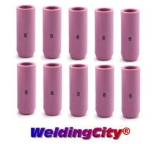 WeldingCity® 10-pk Alumina Ceramic Cup 10N46 #8 1/2" TIG Welding Torch 17/18/26