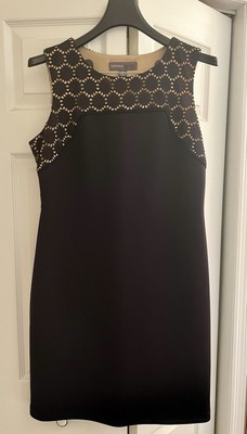 Gorgeous Donna Ricco Formal Black Party Dress With Lace Accent, Size 12