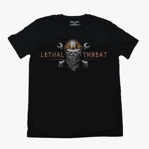 Camiseta Lethal Threat Skull Bandana Llave Mecánica Motociclista VV40141 - Imagen 2 de 6