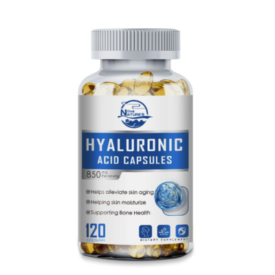 Hyaluronic Acid Capsules | 850 mg | 120 Capsules | Non-GMO | by NATURE'S LIVE