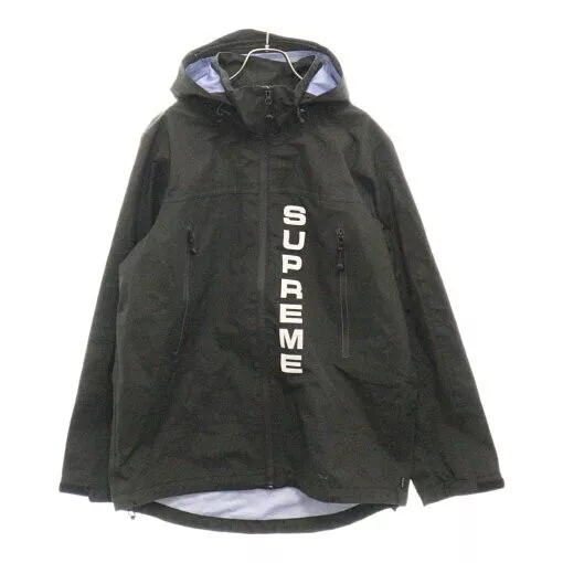 Veste à capuche zippée noire Supreme 14SS Compétition couture taille M