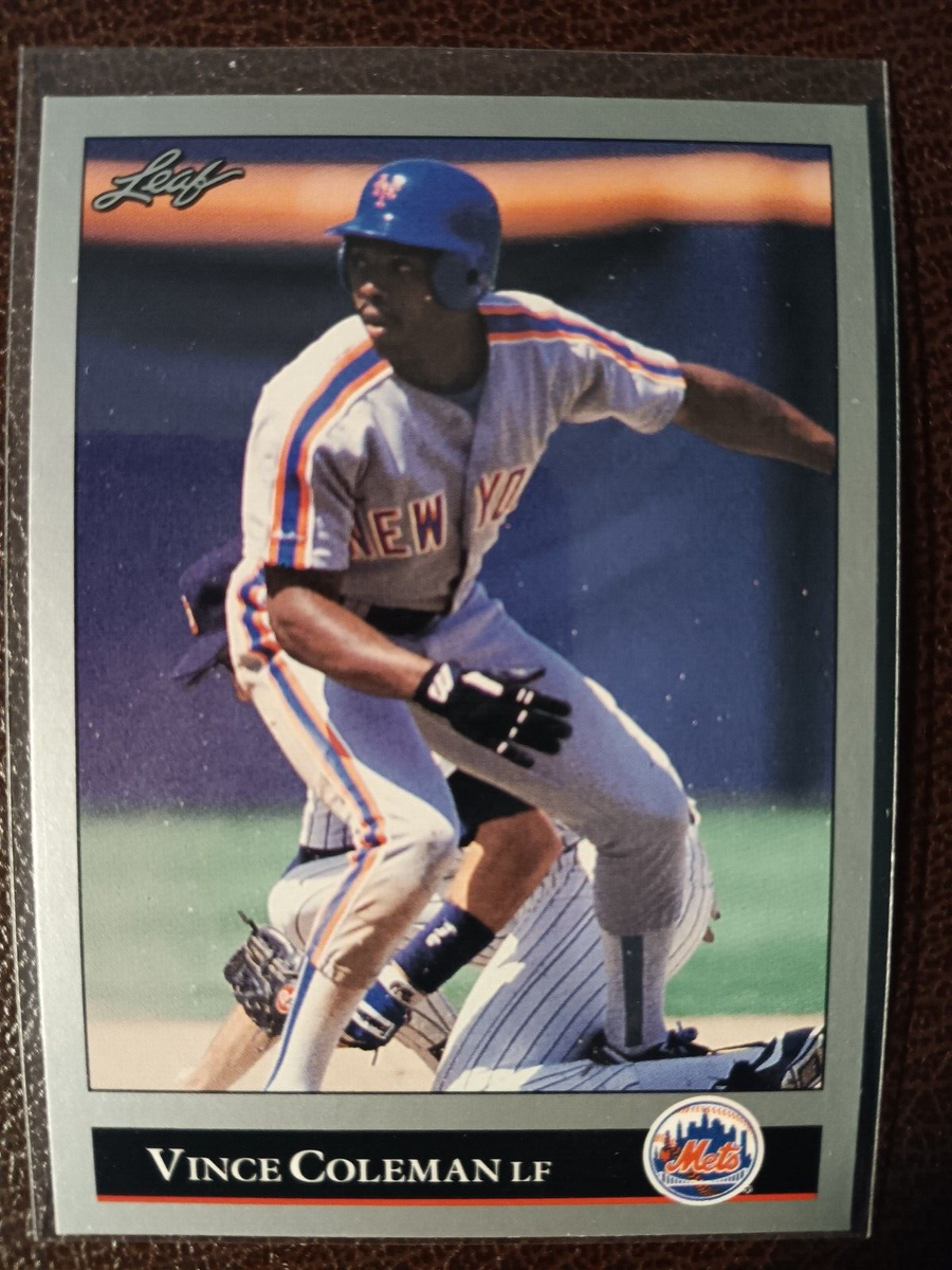 VINCE COLEMAN METS 1992 LEAF BASEBALL CARD #42 | eBay