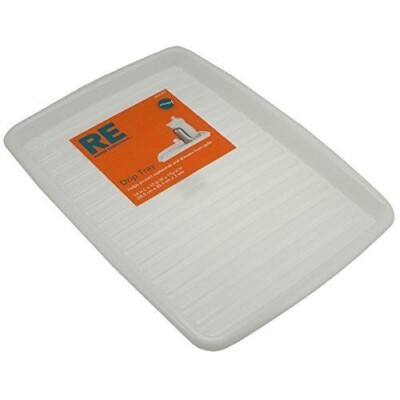 2 Room Essentials White Kitchen Drip Spill Trays Cupboard Drawer Plastic Liners