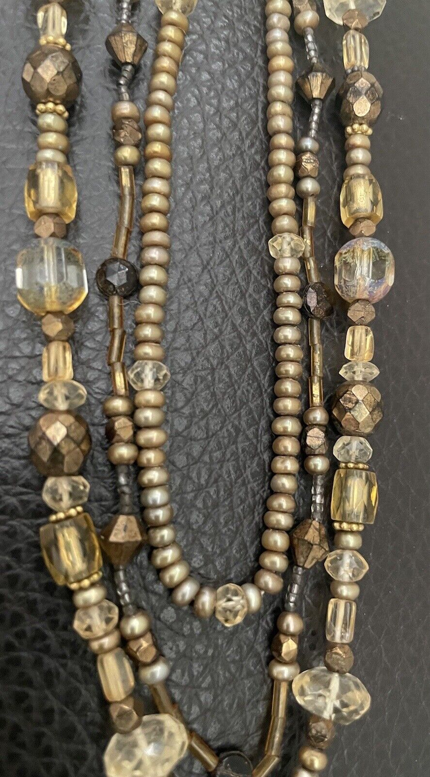 Extasia Bronze Yellow Gold Beads Cameo Pendant Tr… - image 18