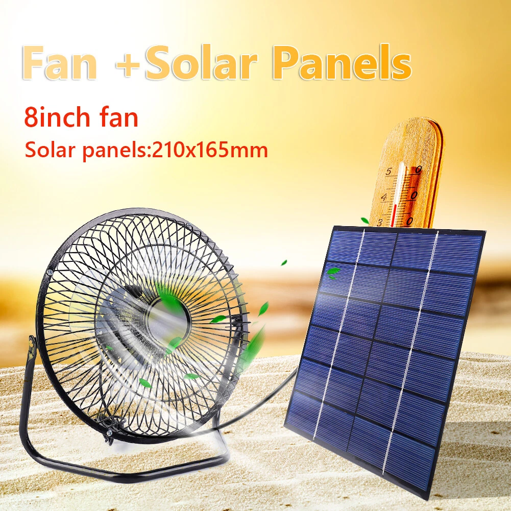 Mini 7W 6V 8 inch Solar Panel Powered Ventilator Fan for Outdoor Dog House  *Z | eBay