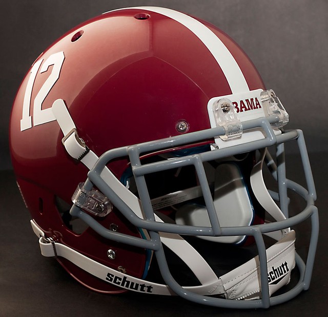 *CUSTOM* ALABAMA CRIMSON TIDE Schutt XP GAMEDAY Football Helmet w/ EGOP