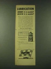 1948 Pyroil B Lubrication Process Ad - Lubrication where it is needed!