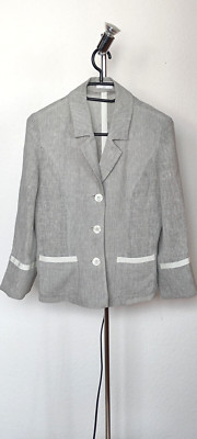Elegance Paris Blazer Dame Jacke Gr. 36. 90 % Leinen.