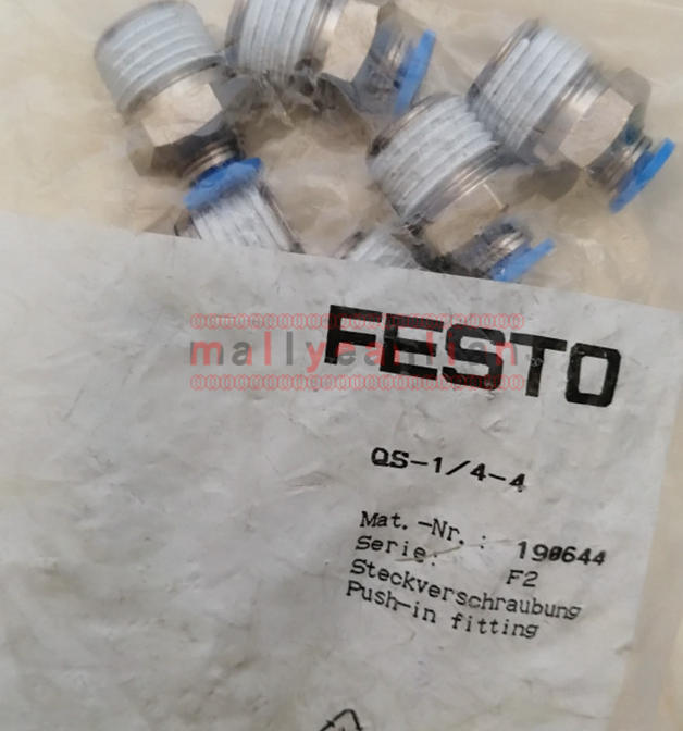10PCS New FESTO QS-1/4-4 190644 Push-in Fitting