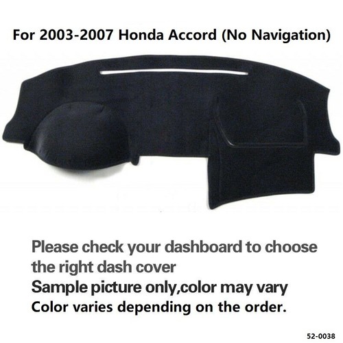 Blue Dashboard Pad Mat Cover For 2003-2007 Honda Accord (NO Navigation) - Picture 2 of 3