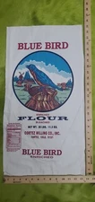 Blue Bird Cloth Flour Sack 25 lb. Excellent condition Cortez Colorado 