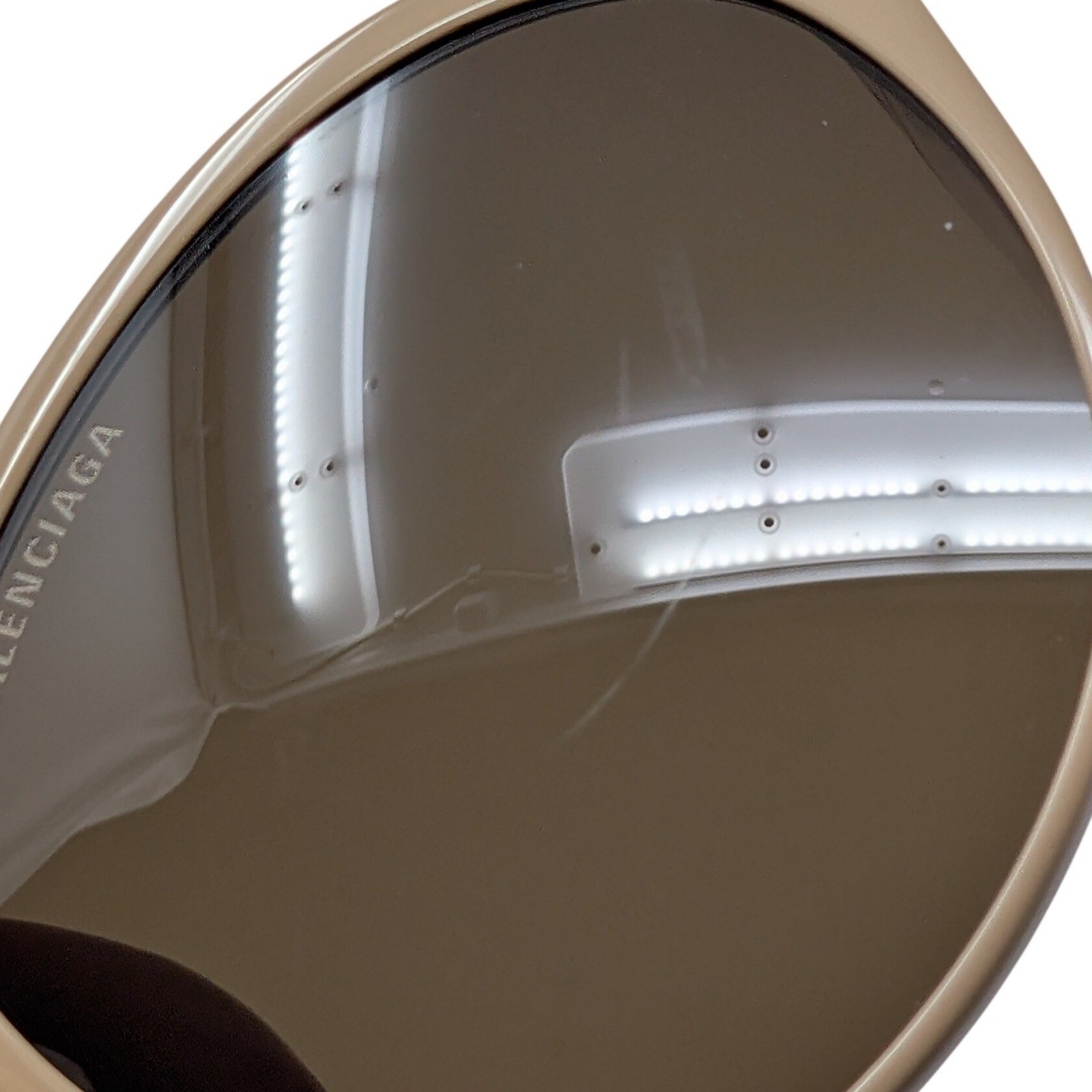 Balenciaga BB0058SK Women's Oversized Sunglasses Taupe BB Logo Butterfly Italy thumbnail 12