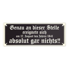 Genau an dieser Stelle ereignete sich nichts ...